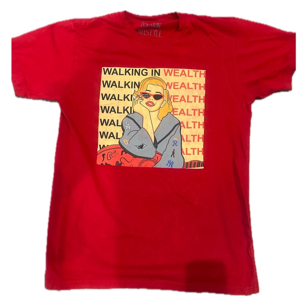 “Walking In Wealth” Men’s Graphic T-shirt